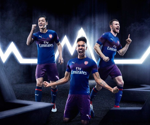 Arsenal 2018-19 Puma Away Kit Football Shirt