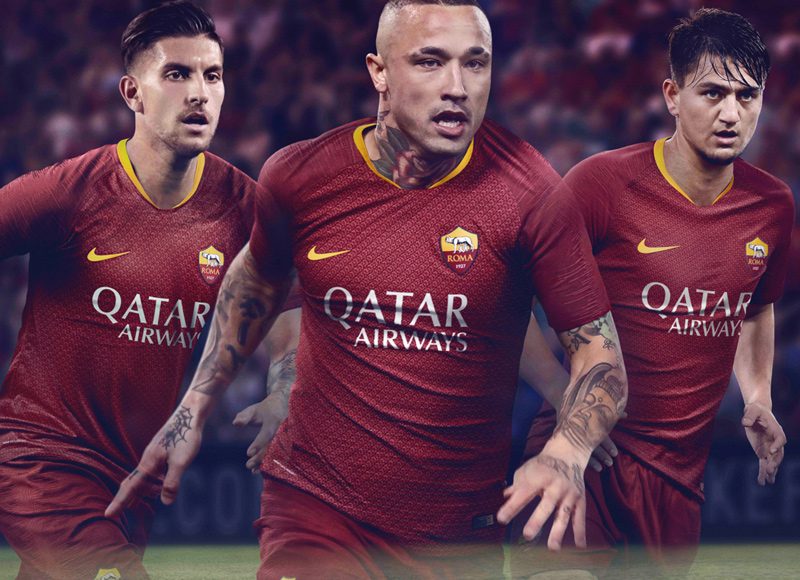 AS Roma 2018-19 Nike Home Kit Football Shirt