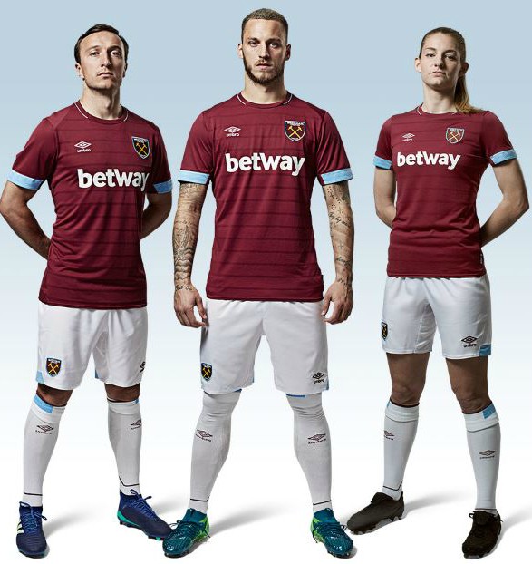 West Ham United 2018-19 Umbro Home and Away Kit