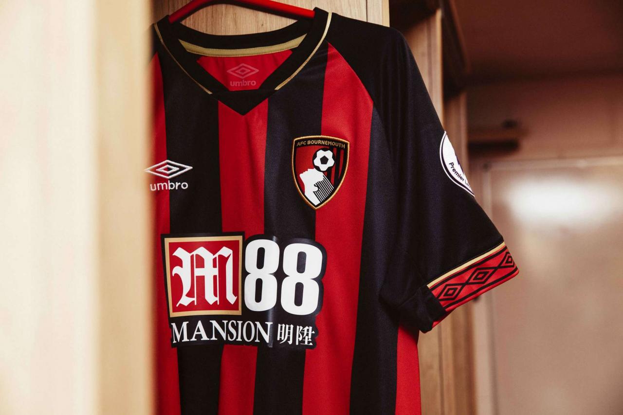 Bournemouth 2018-19 Umbro Home Kit Football Shirt