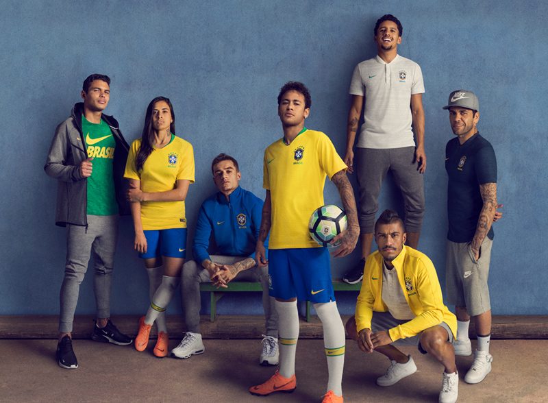 Brazil 2018 World Cup Nike Home Away Kit