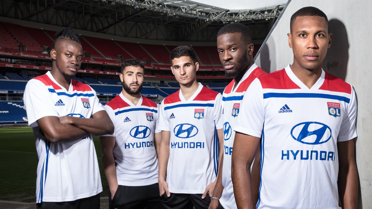 Olympique Lyon 2018-19 Adidas Home And Away Kit