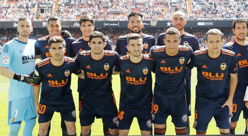 Valencia 2018-19 Adidas Away Kit Football Shirt