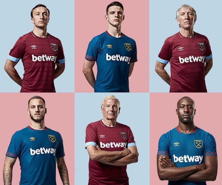 West Ham United 2018-19 Umbro Home and Away Kit