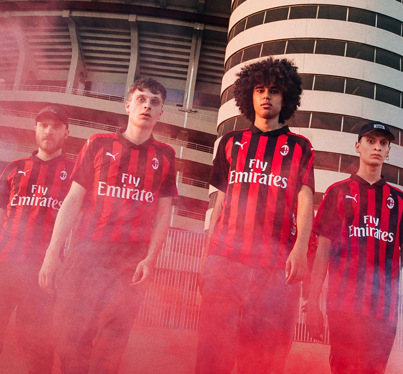 AC Milan 2018-19 Puma Home Kit Football Shirt