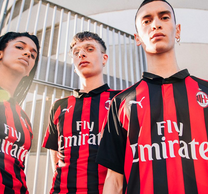 AC Milan 2018-19 Puma Home Kit Football Shirt