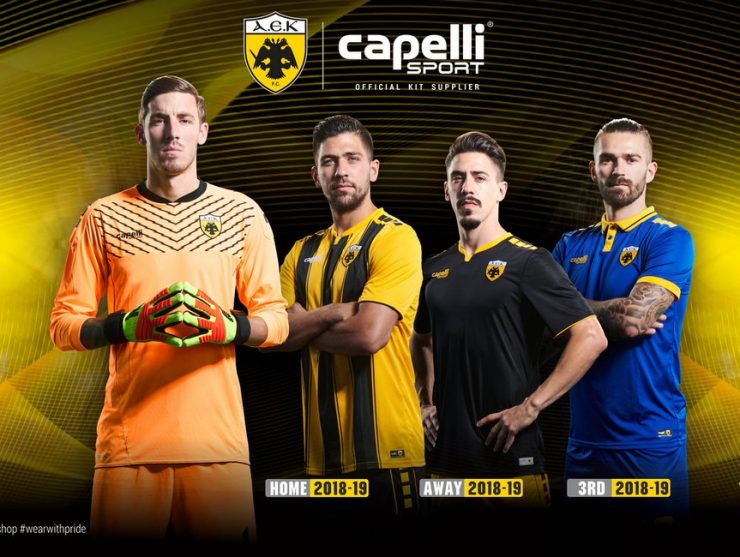 AEK Athens 2018-19 Home, Away & Third Kits