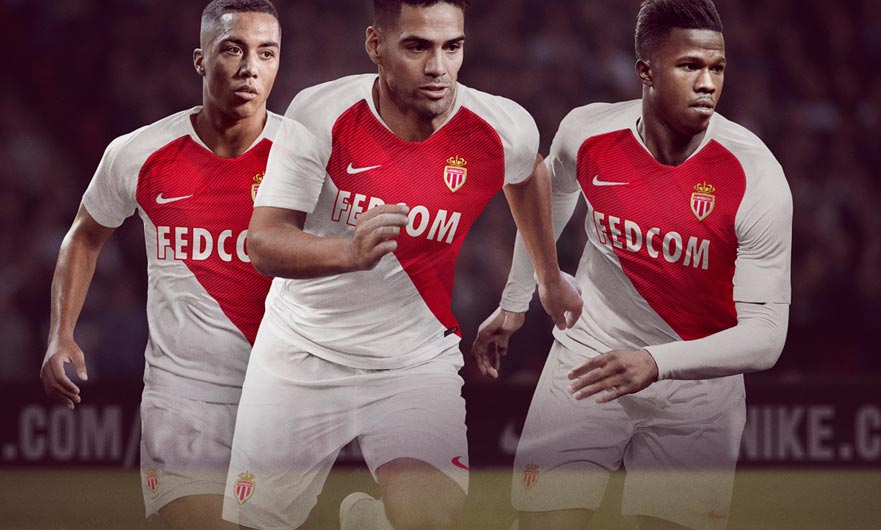 AS Monaco 2018-19 Nike Home Kit Football Shirt