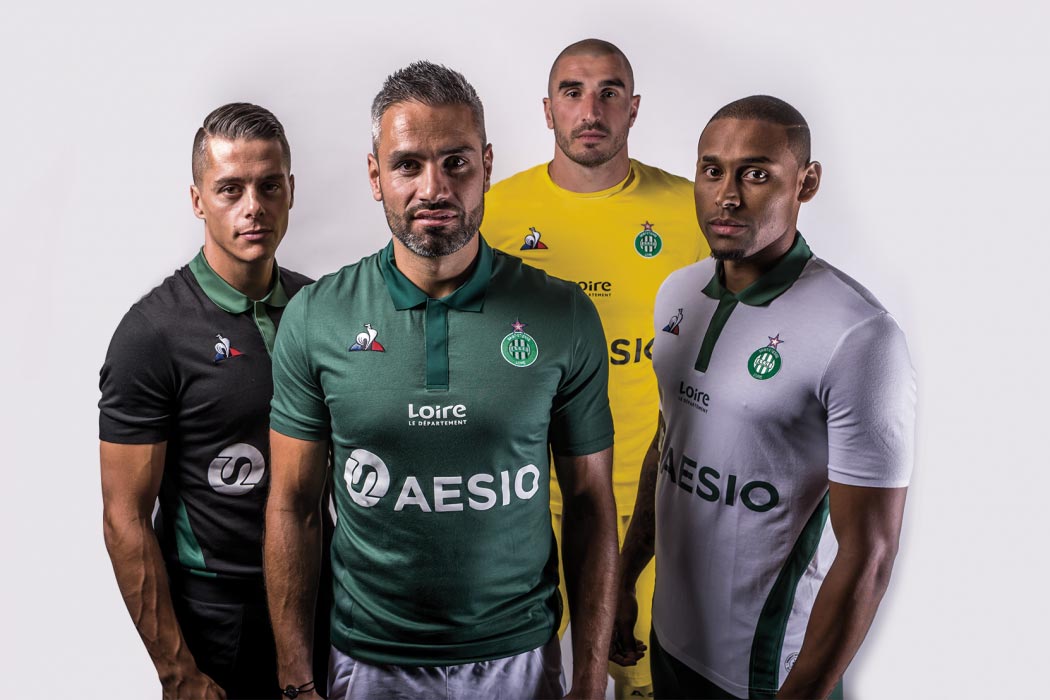AS Saint-Etienne 2018-19 Le Coq Sportif Home, Away & Third Kits