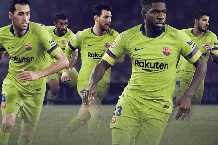 Barcelona 2018-19 Nike Away Kit Football Shirt