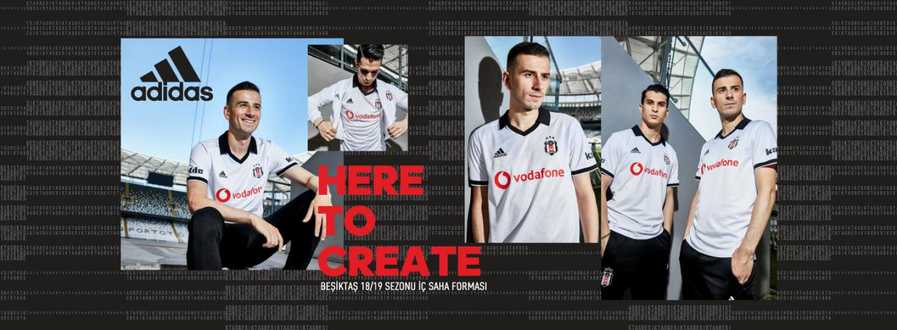 Besiktas 2018-19 Adidas Home, Away & Third Kits