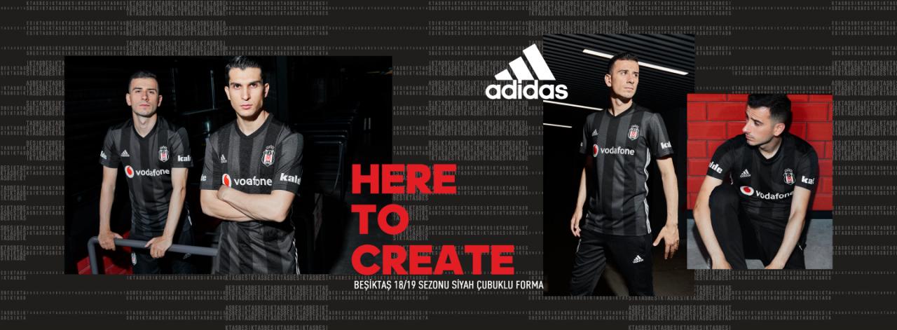 Besiktas 2018-19 Adidas Home, Away & Third Kits