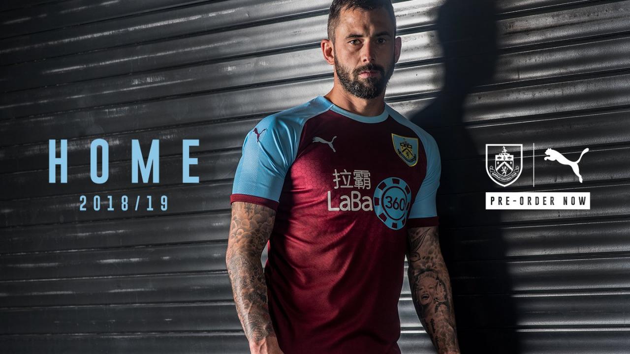 Burnley 2018-19 Puma Home Kit Football Shirt