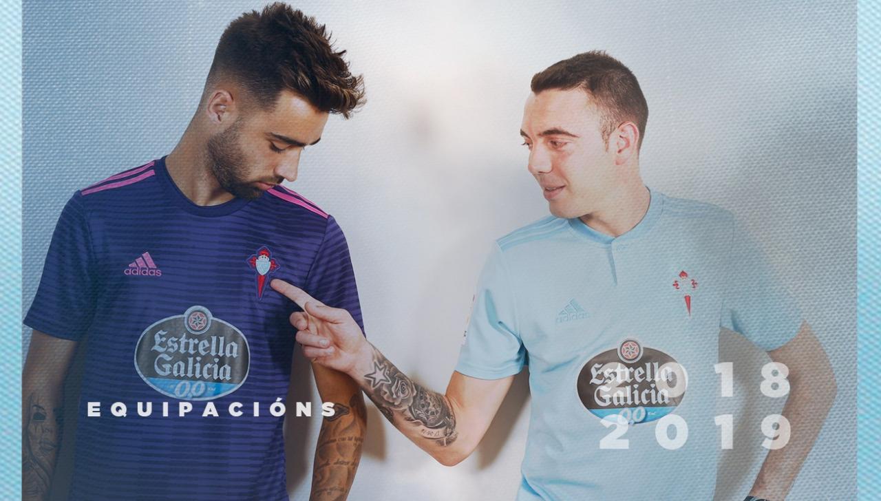 Celta de Vigo 2018-19 Adidas Home Kit Football Shirt