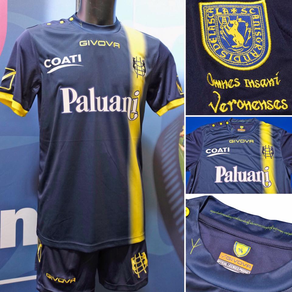 Chievo Verona 2018-19 Home Away & Third Kits