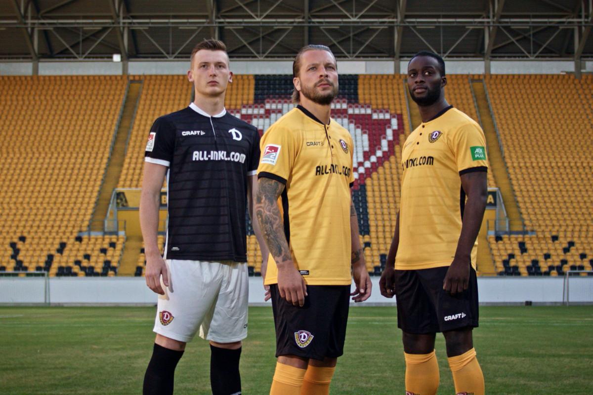 Dynamo Dresden 2018-19 Craft Home Kit Football Shirt