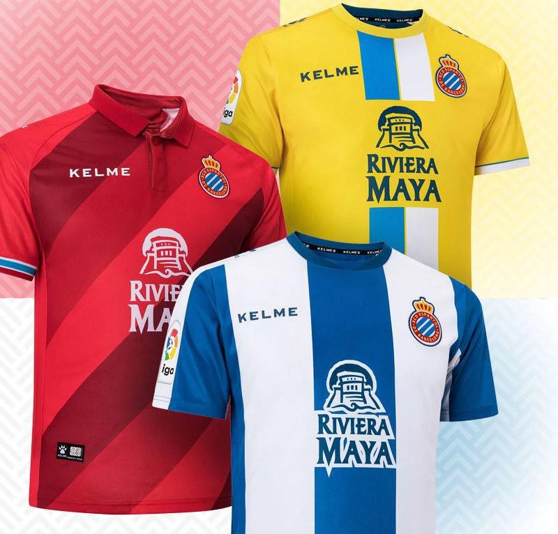 Espanyol 2018-19 Kelme Home, Away & Third Kits