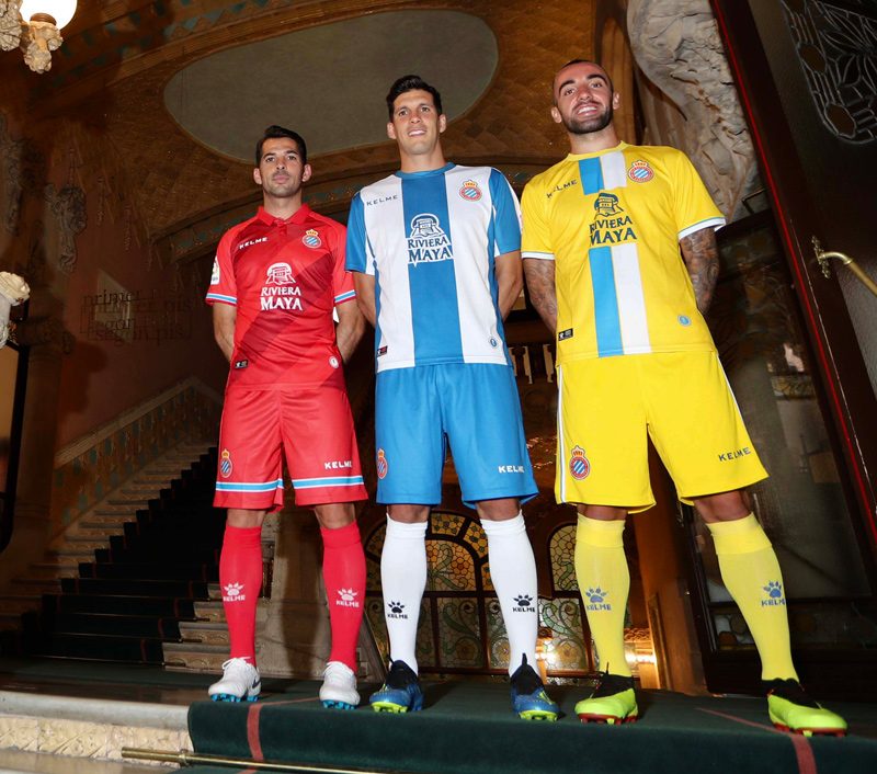 Espanyol 2018-19 Kelme Home, Away & Third Kits