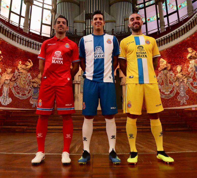 Espanyol 2018-19 Kelme Home, Away & Third Kits