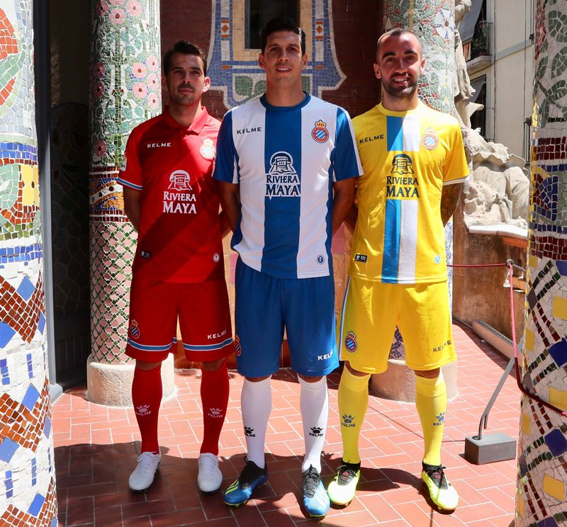 Espanyol 2018-19 Kelme Home, Away & Third Kits