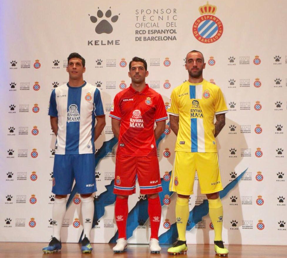 Espanyol 2018-19 Kelme Home, Away & Third Kits