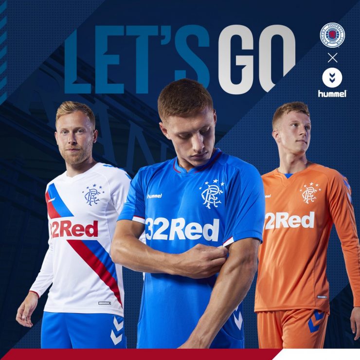 Glasgow Rangers 2018-19 Hummel Home Away & Third Kits