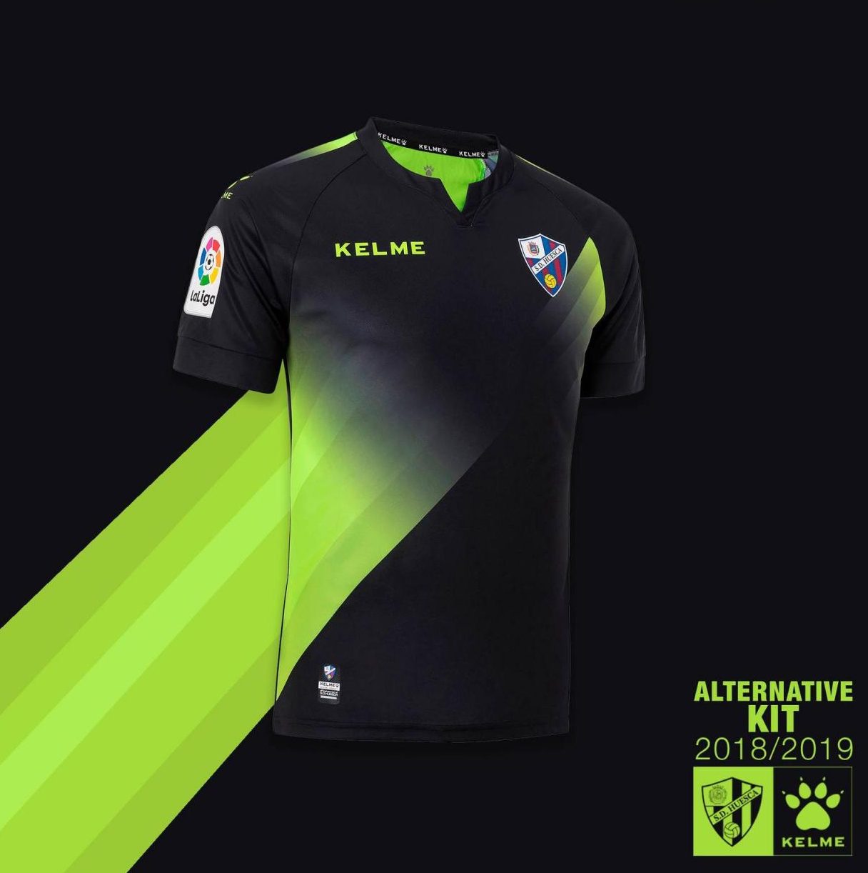 Huesca 2018-19 Kelme Home, Away & Third Kits