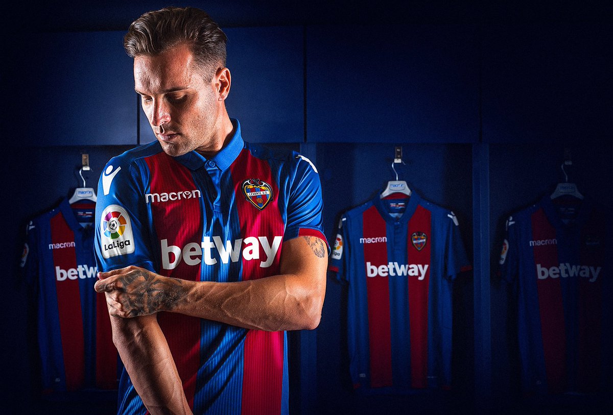 Levante 2018-19 Macron Home Kit Football Shirt