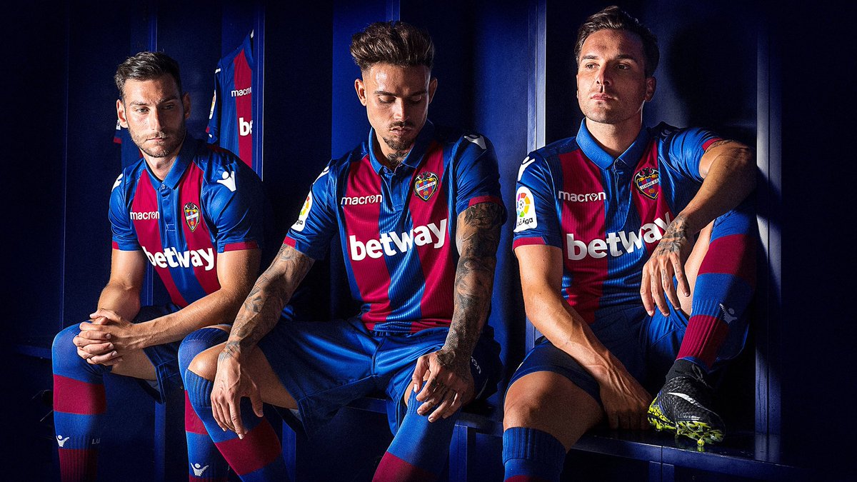 Levante 2018-19 Macron Home Kit Football Shirt