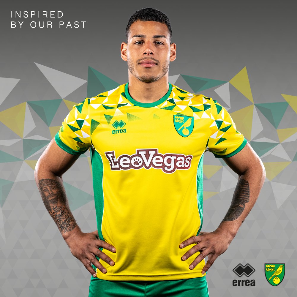 Norwich City 2018/19 Errea Home Kit Football Shirt