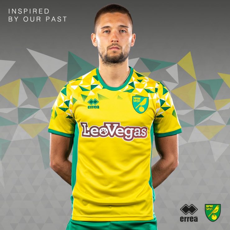 Maillot Domicile Norwich City 2018 – Errea, Taille XL, Jaune, Pour Adulte – État Correct (détails)
