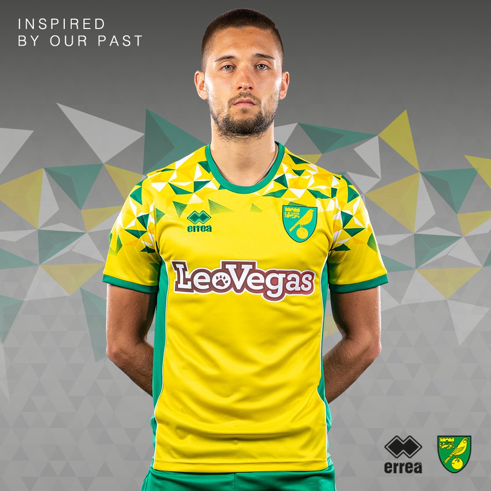 Norwich City 2018/19 Errea Home Kit Football Shirt