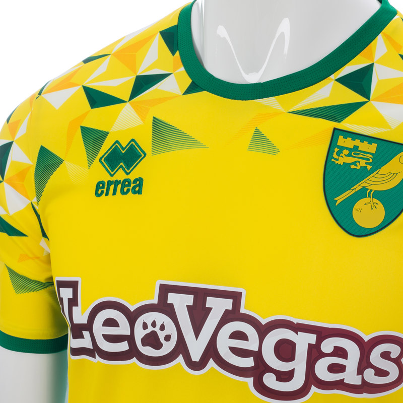 Norwich City 2018/19 Errea Home Kit Football Shirt