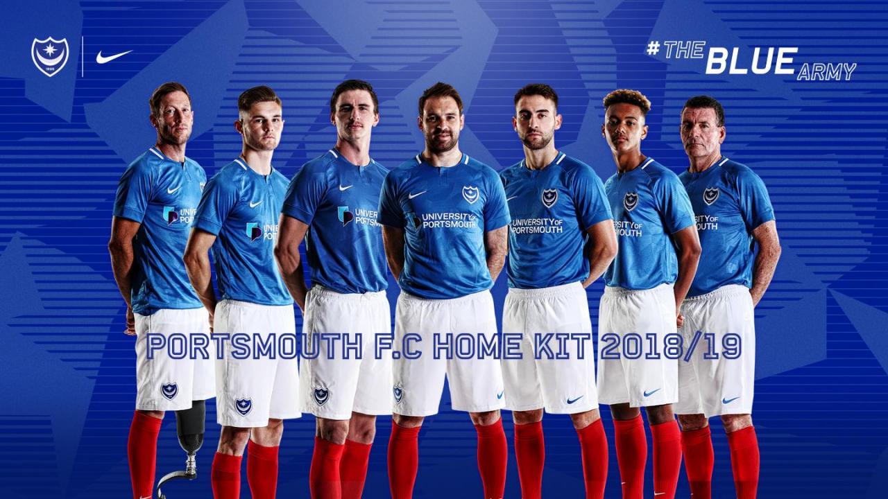 Portsmouth 2018-19 Home & Away Kit