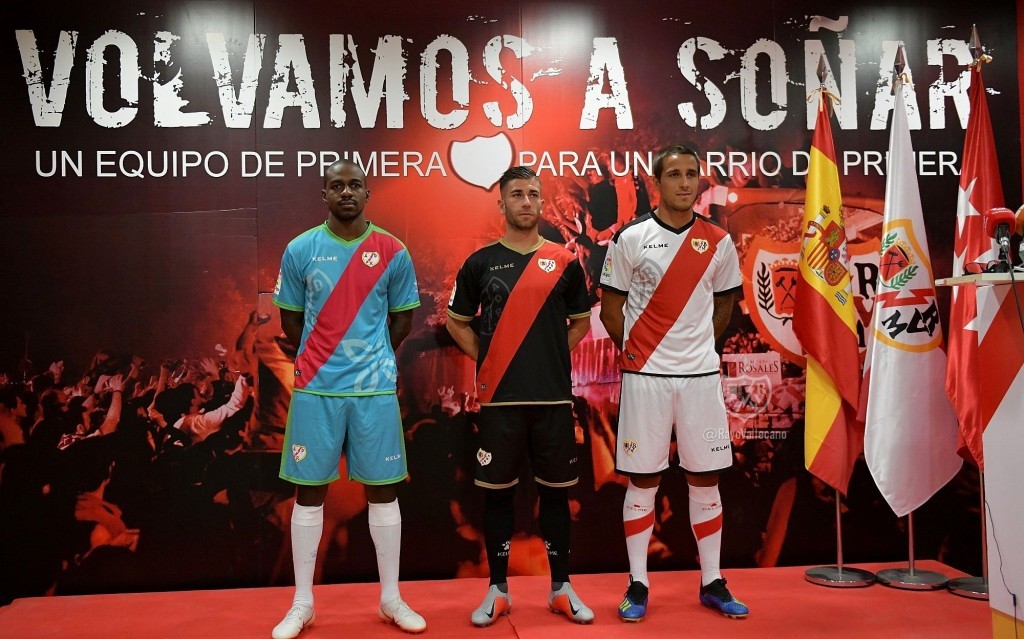 Rayo Vallecano 2018-19 Home, Away & Third Kits