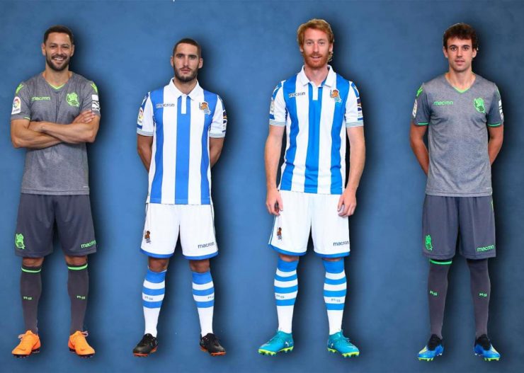 Real Sociedad 2018-19 Macron Home & Away Kits