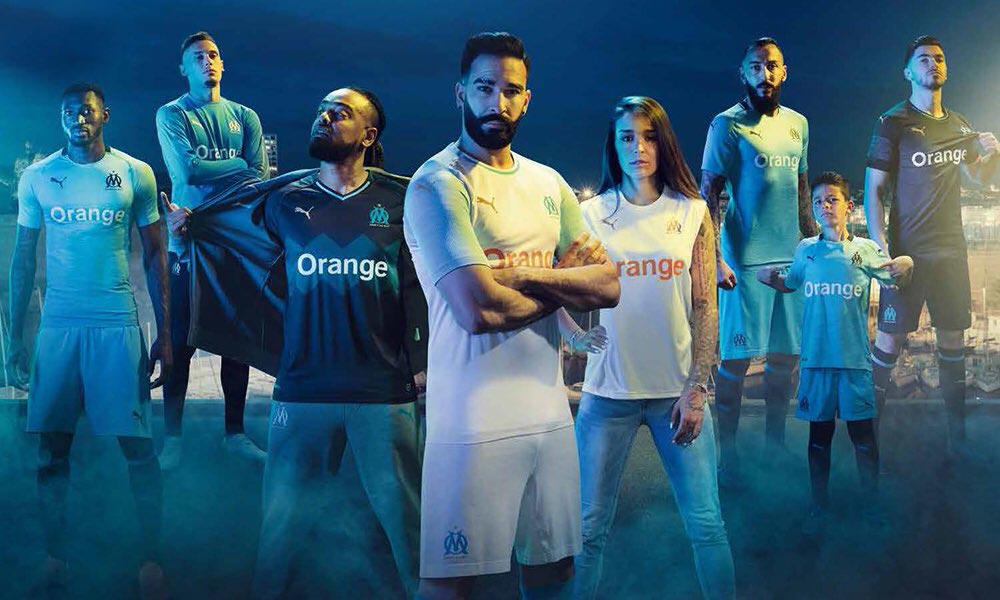Marseille 2018-19 Puma Home Kit Football Shirt