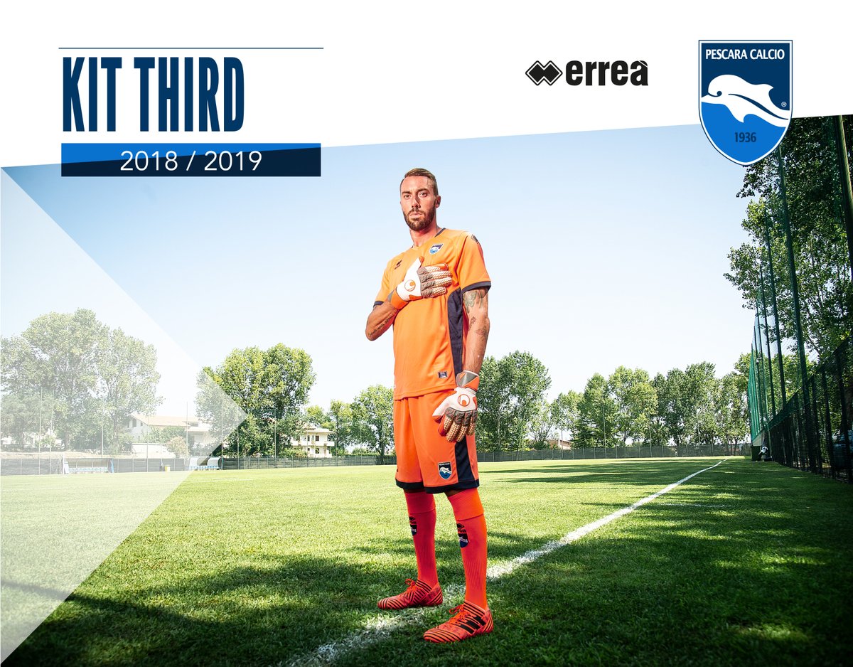 Pescara Calcio 2018-19 Home, Away, Third Kit