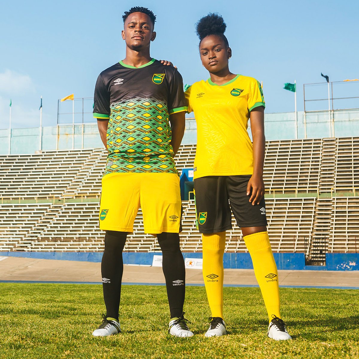 Jamaica 2018-19 Umbro Home And Away Kit