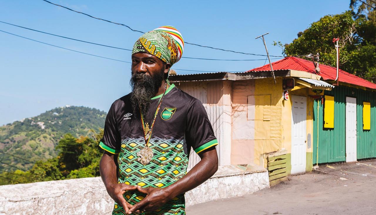 Jamaica 2018-19 Umbro Home And Away Kit